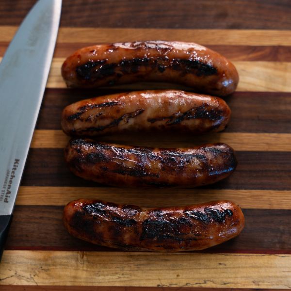 Reuben Brat with Swiss Cheese