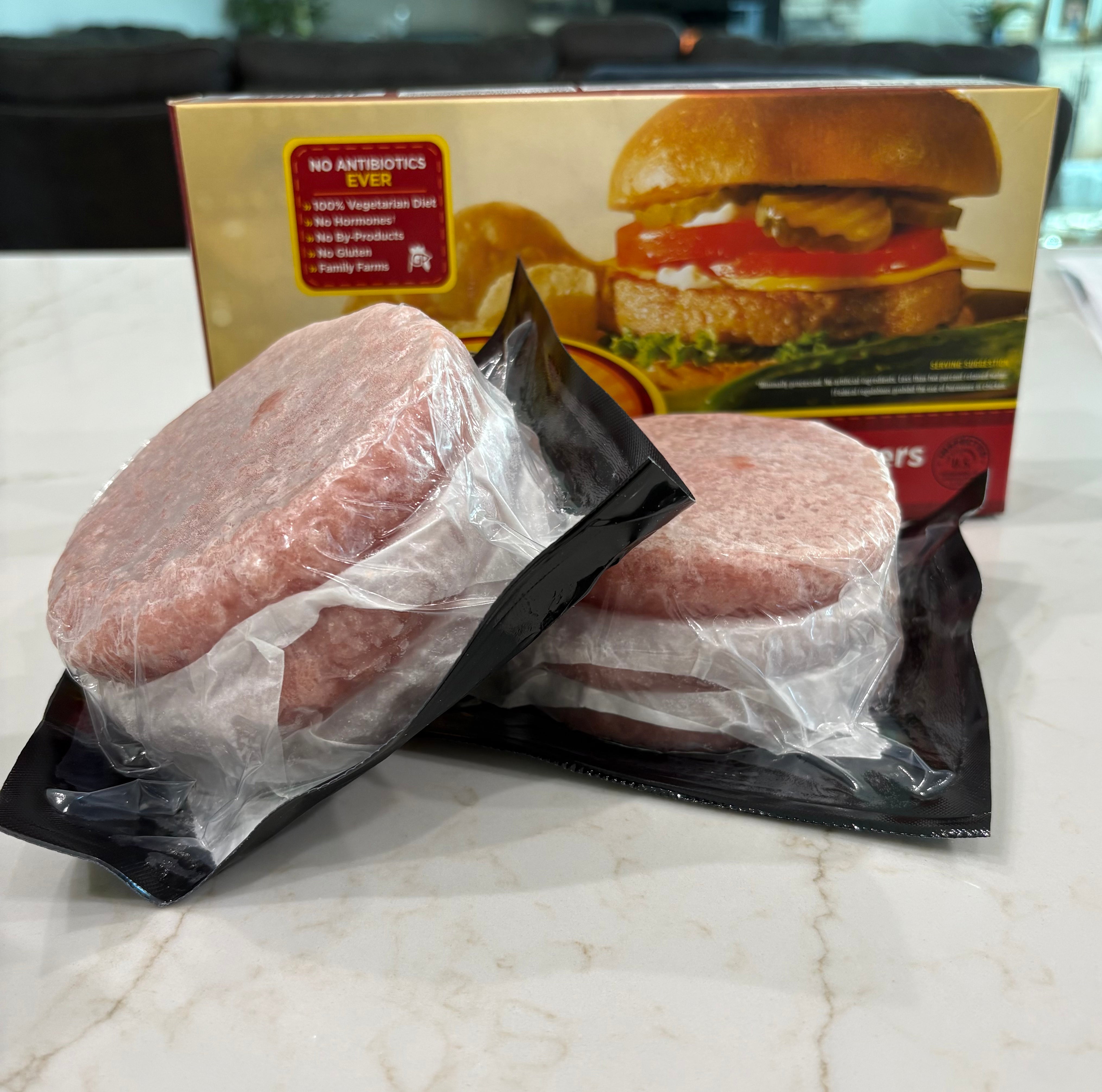 Ground Chicken Burger Patty