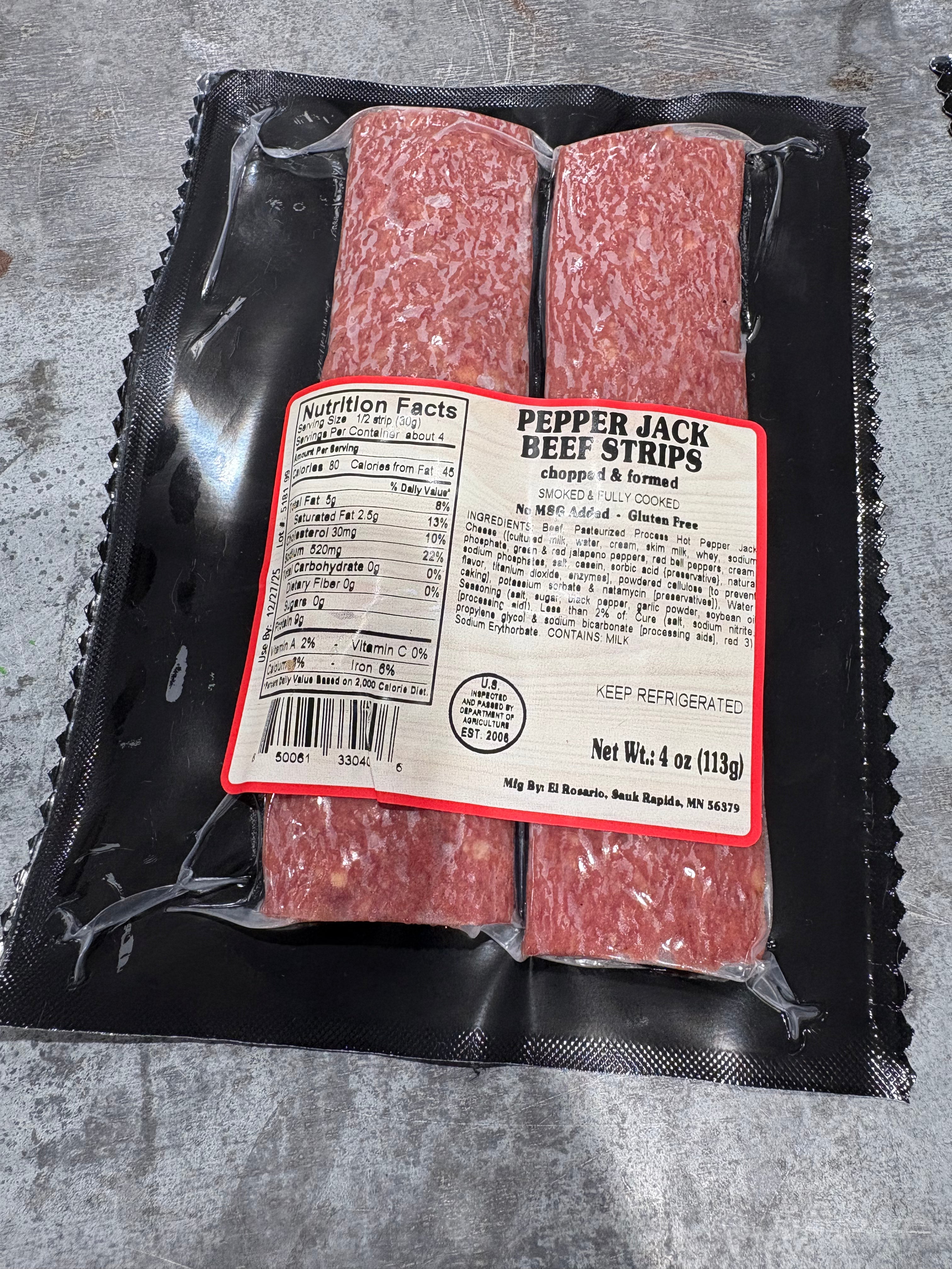 Pepper Jack Beef Strips