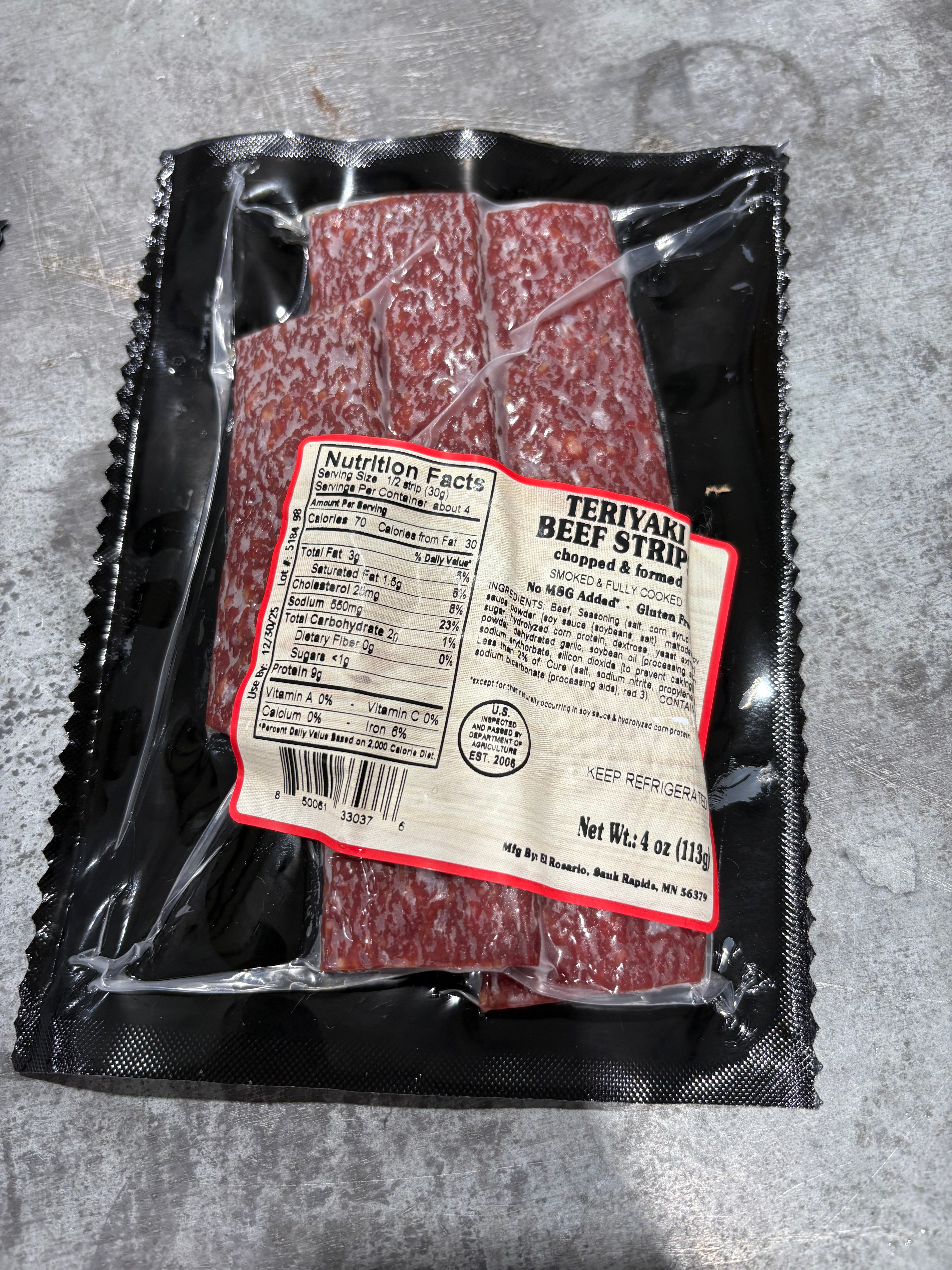 Teriyaki Beef Strips