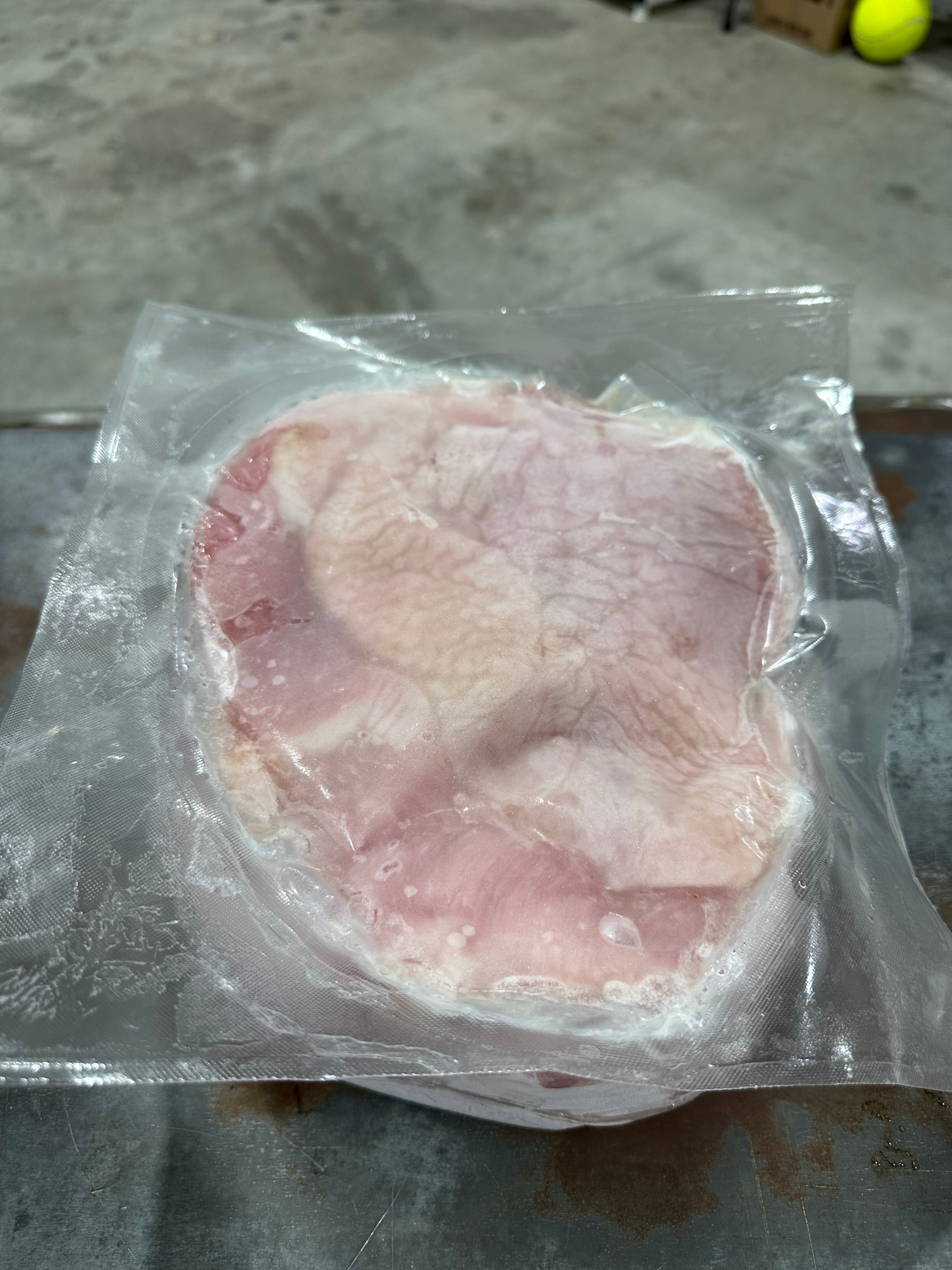 10 lbs. skin on raw turkey breast